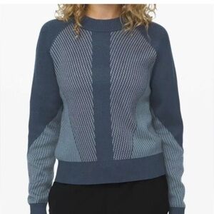 lululemon athletica Blue Crew Neck Sweater